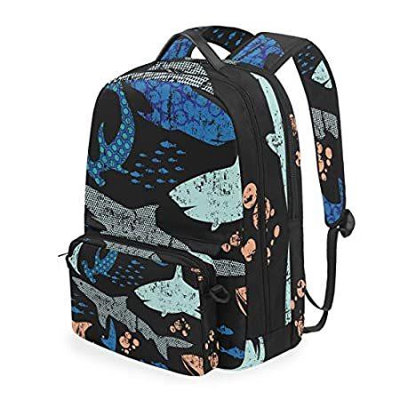 総合福袋 Detachable Fish Submarine Schoolbag B Girls for  Backpack Set Bag Messenger バックパック、ザック