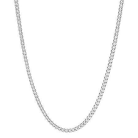 国内外の人気が集結 Stainless Steel Silver Curb Link Necklace Chain - 24" Length - 2mm Thick - ネックレス、ペンダント