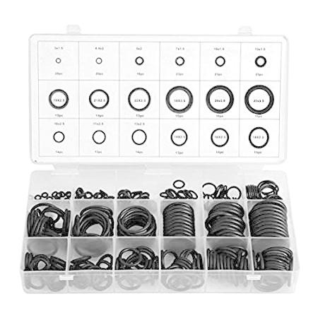 O-ring　Classification　Kit　with　NBR　Sizes　Box　Gasket　Plastic　18　Sealing　Rubb