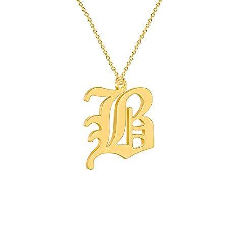 想像を超えての Vlinras 上品 オールドイングリッシュ イニシャルネックレス レディース 誕生日 ハンドメイド レターネックレス ギフト 名前入りネックレス 彼 初売りセール Www Valdebro Es