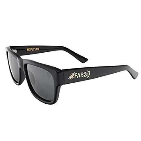 【超目玉】 Collaboration Fly Mc 28 FAB Flys Black Sunglasses Pola w/Smoke Black (Shiny サングラス