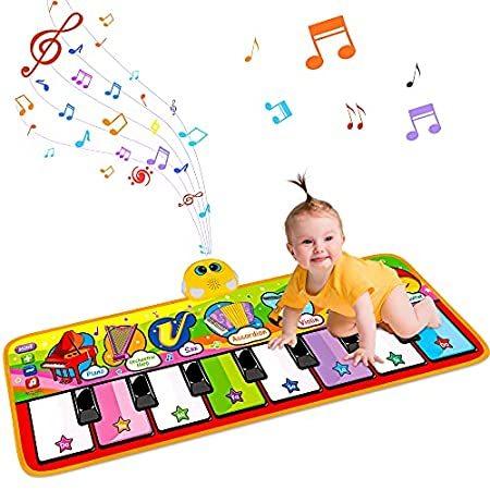 STREET WALK Kids Musical Mats， Musical Toys Child Floor Piano Keyboard Mat-