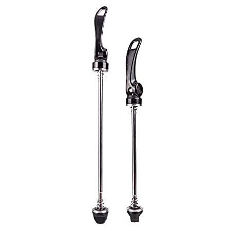 Pvnoocy 1ペア バイク クイックリリース スキュアセット 157mm&210mm フロント&リアスキュア クイックリリース クリップ ボルト