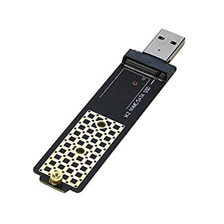 M.2 - USBアダプター、RIITOP M2 SSD - USB 3.0カードリーダー、NVMe (PCI-e) & B+M Key (SATA)