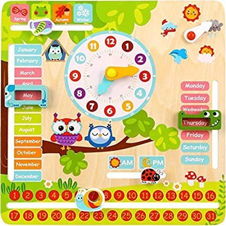 Pidoko Kids Montessori Toys for Toddlers 3 Years - All About Today Board -