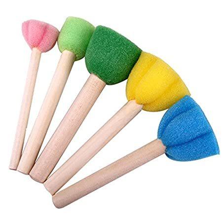 XINDEEK 5Pcs DIY Graffiti Tools Painting Brushes，Sponge Brush Set Kids Pain