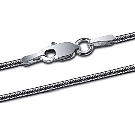 大きな割引 1 Silver Sterling Co. Valeri and Ian mm 16" 14" 9" 7" Chain Necklace Snake ネックレス、ペンダント
