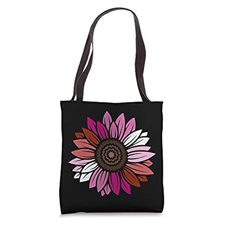 多様な Lesbian Sunflower Bag Tote Gift Ally LGBT Cool LGBTQ Flag Pride トートバッグ
