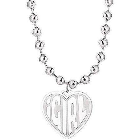 購入半額 女性用 女性シンボル 原宿 原宿 両面レターネックレス ハートペンダントネックレス ステンレススチール ステンレススチール ゴシック P1tma Igirl セット特別価格 Healkit In