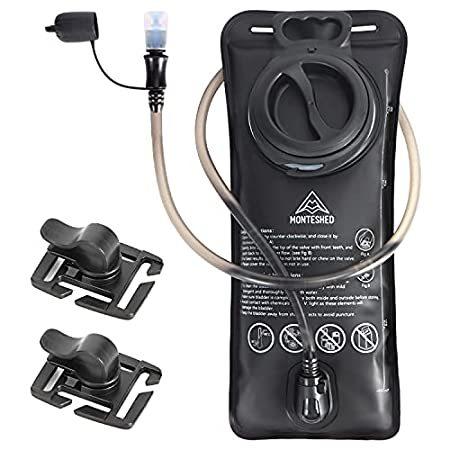 Monteshed 2L 超軽量ハイドレーションブラダー ハイキングバックパック用ウォーターバックパック ハイキング用断熱ウォーターバッグ ハイドレー