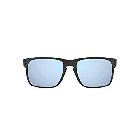 OO9102 Holbrook Sunglasses， Matte Black Camo/Prizm Deep Water Polarized， 57