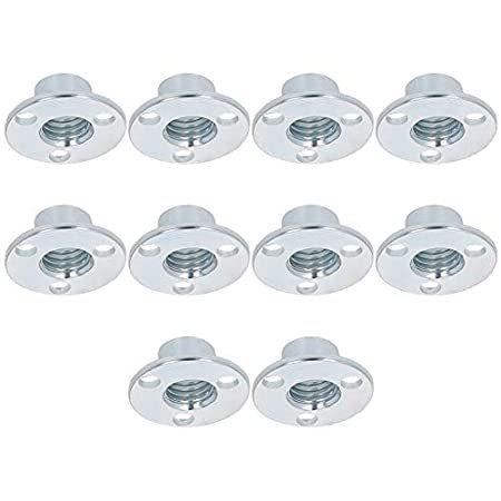 Yinpecly　10pcs　Carbon　Tee　Steel　Flange　Nut　for　Mounting　T-Nut　Insert　Furnit