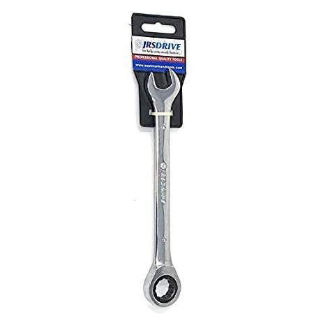 JRSDRIVE Chrome Finish Ratcheting Combination Wrench Gear Spanner In Metric