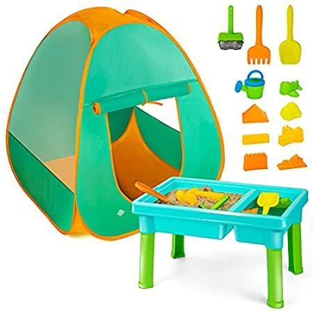 【激安大特価！】  Kids Tent with Set Toys Beach Toddler Tent, Play with Table Water and Sand 家庭用プール