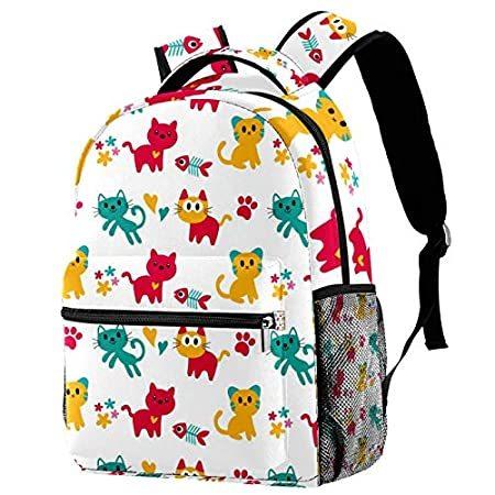 Hiking Backpack Laptop Backpack Cute Cats Print Casual Large Capacity Schoo