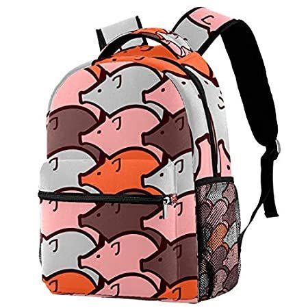 Hiking Backpack Laptop Backpack Pig Animal Print Casual Large Capacity Scho
