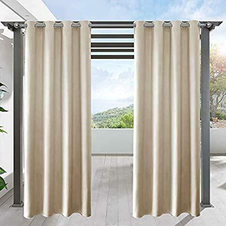 Waterproof Outdoor Curtain， Outdoor Patio Curtains， Portable Home Indoor， S