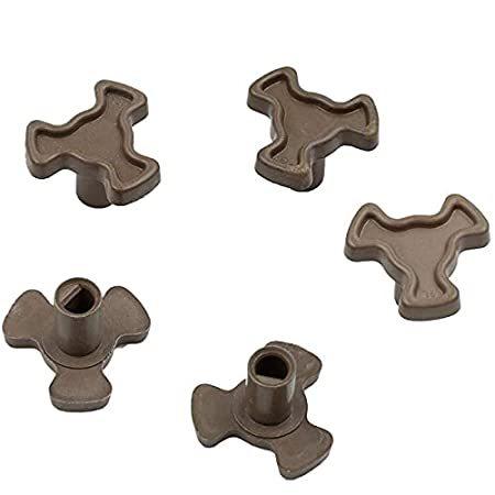 Luomorgo 5Pcs Microwave Oven Turntable Roller Guide Support Coupler Tray Sh