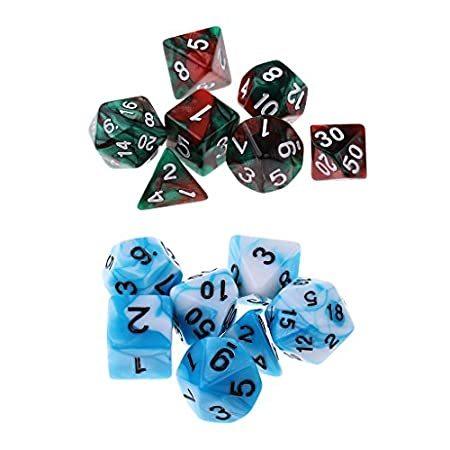 低価格の Fancyes Table Set Dice DND for Set Dices Polyhedral 14x ボードゲーム