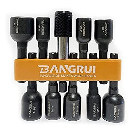 Bangrui BT2109 10×磁気六角ナットドライバーセット インパクト対応