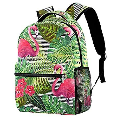【通販 人気】 Backpack Travel for gree Flamingo bag Walk Outdoor Daypack School Boy Girls バックパック、ザック