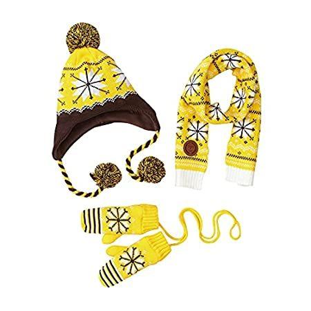 独特な店Pack Hat Scarf Mittens Set Toddler Hats Gloves Scarf Baby Boys Girls Warm