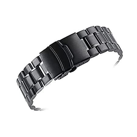 Nostalgie Watch Band 18mm 20mm 22mm 24mm Stainless Steel Curved End Watch B
