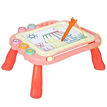 Matesy Toys 1歳用 2歳 女の子 磁気描画 落書きボード スケッチパッド 幼児 赤ちゃん おもちゃ 18ヶ月~3人の女の子 就学前学習おも