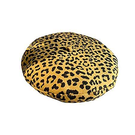 French Style Vintage Leopard Pattern Berets for Women Newsboy Cap Ladies Gi