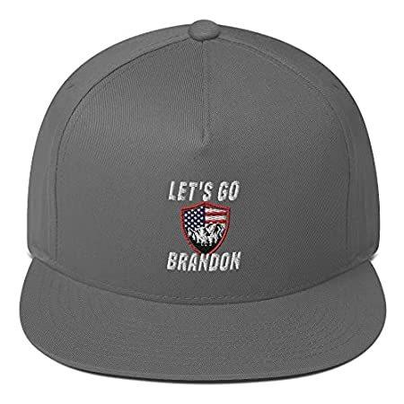 Let's Go Brandon Mountain in Shield Snapback Grey