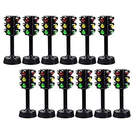 Totority 12Pcs Traffic Light Toy Mini Traffic Light Model Small Stop Light