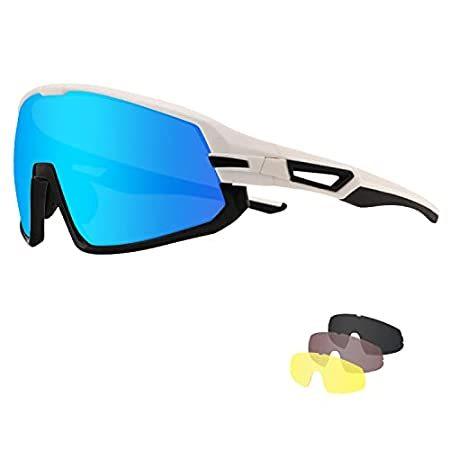 人気激安 Xiyalai Cycling Sunglasses for Men Women,Polarized Sport Sunglasses with 4 サングラス