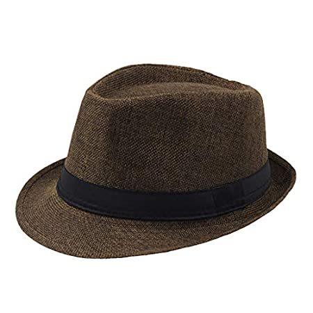 Tintwwg Packable Straw Fedora Panama Sun Protection Summer Beach Hat Cuban