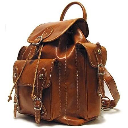 人気定番の Roma Leather 特別価格Floto Pack backpack好評販売中 - Brown (Honey) Olive in ノートパソコンバッグ、ケース