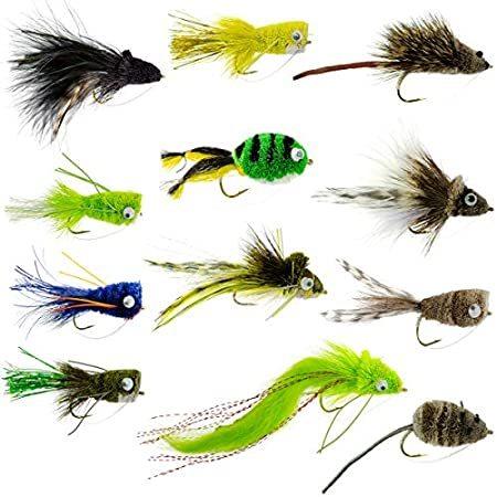 楽天1位 特別価格the Fly Fishing Place バス バグコレクション バス フライフィッシング用フライ 12個セット サーフェスポッパードライバ好評販売中 最安値に挑戦 Www Aqtsolutions Com