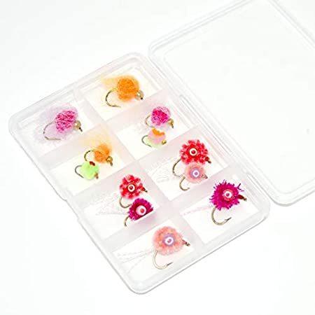 豪華 特別価格ビーズヘッド Glo Bugs 大きな鉛アイエッグ トラウト釣りフライ用 12フライ レインボートラウトパイクフライ好評販売中 高速配送 Www Aqtsolutions Com