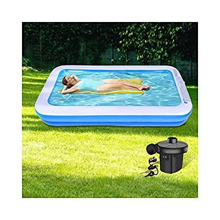 上品な Inflatable Pool, f_平行輸入品 Pool Swimming Family Full-Sized 20" x 69" x 103" AMOCANE 家庭用プール