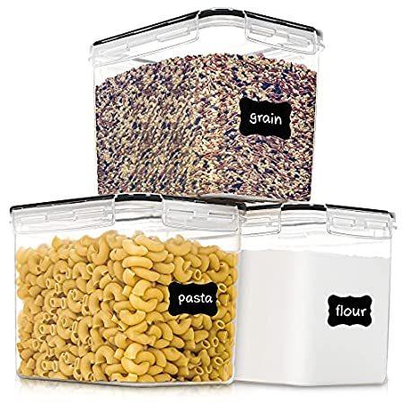 セール 登場から人気沸騰 特別価格pantrystar プラ好評販売中 Bpaフリー ドライフード収納 ベーキング用品 砂糖 小麦粉 128オンス 3 6l 気密 蓋付き 食品保存容器 中型 食品保存容器 Vauk Org