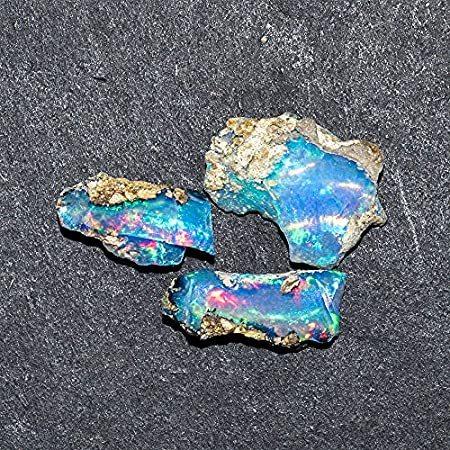 【誠実】 Natural Fire Ultra 3) of 特別価格(Pack Ethiopian 好評販売中 Jewelry Raw Rock Earthmined Opal, 宝石ルース、裸石