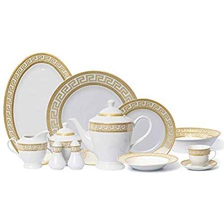 公式の  Vintage Porcelain 特別価格Euro Gold Key好評販売中 'Greek Set Serving Dish Dinnerware piece 57 食器セット