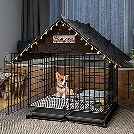 限定版 Cage Fence Dog Puppy Cage- Dog 特別価格QJM - Carri好評販売中 Cat Crate Puppy Folding Tray ABS ケージ