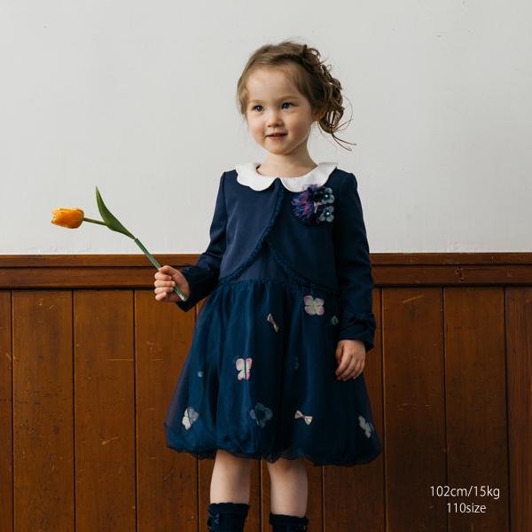 panpantutuパンパンチュチュ お花とリボンのジャケット+ワンピース+  