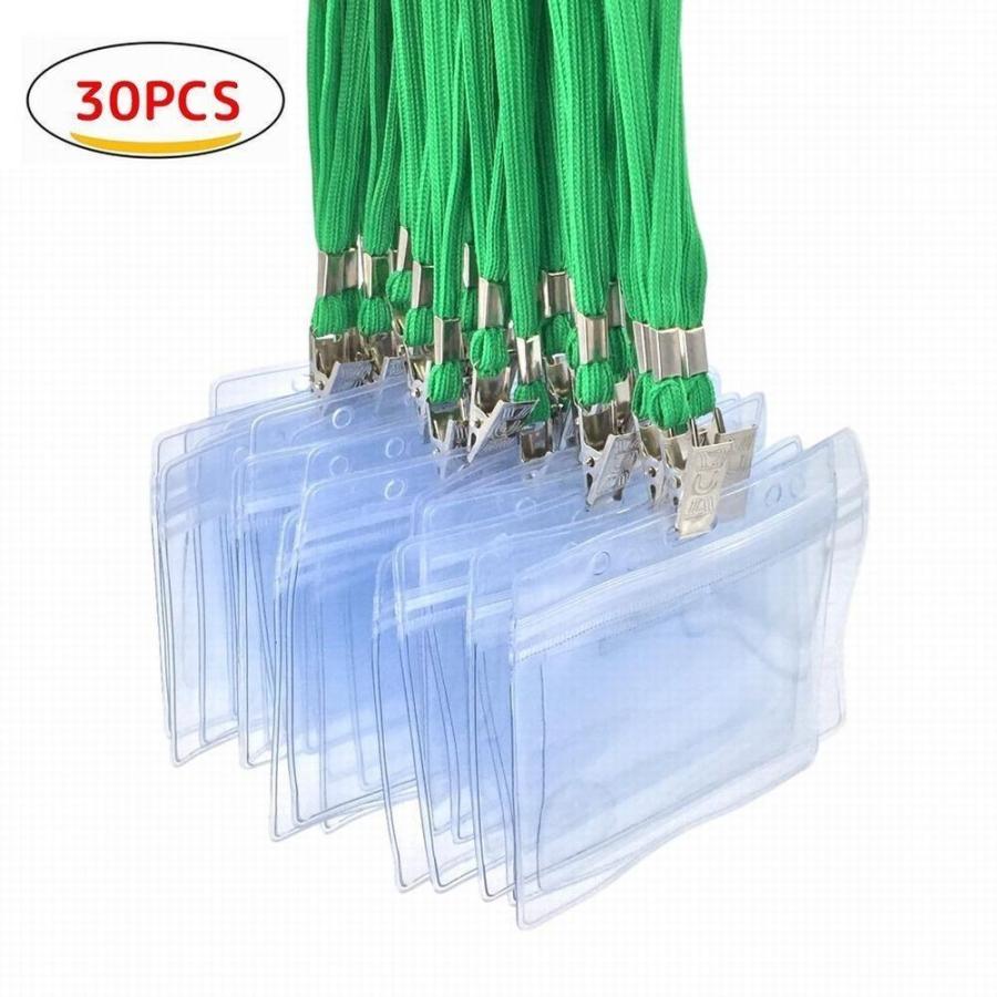 カードホルダー30枚セット ネックストラップ 名札 吊り下げ イベント