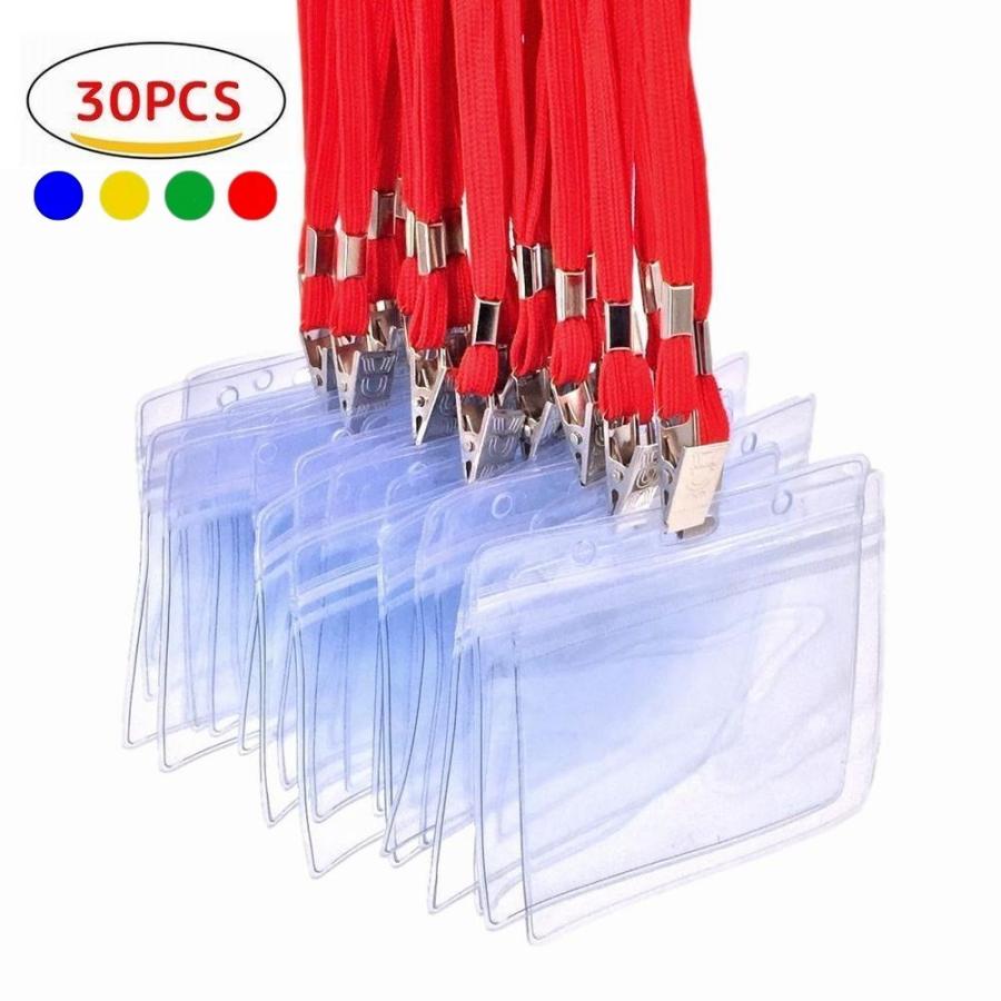 カードホルダー30枚セット ネックストラップ 名札 吊り下げ イベント