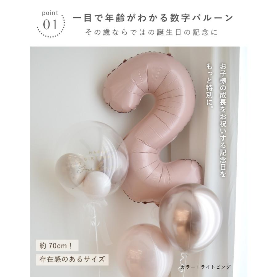 Little Party 数字バルーン 数字 ナンバーバルーン 大きい ヘリウム