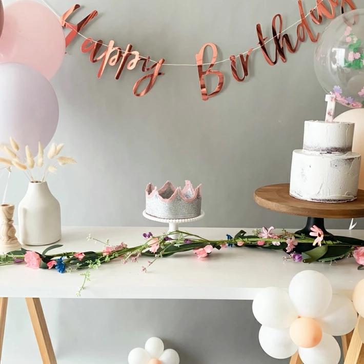 ナンバーキャンドル フラワーNo.0〜9 数字 Pressed Petal Birthday