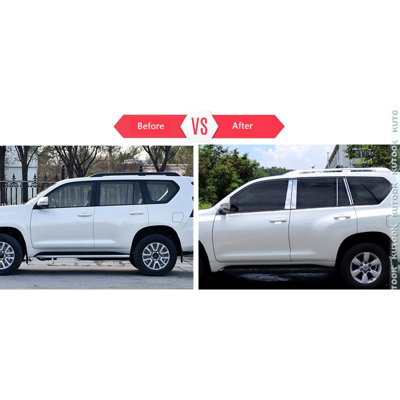 KUTOOK ランドクルーザープラド150系 ドアピラーガーニッシュ 前期