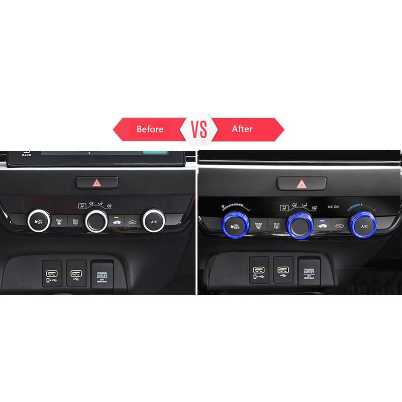 KUTOOK 新型ヴェゼル エアコンダイヤルカバー ヴェゼルRV系 ヴェゼル