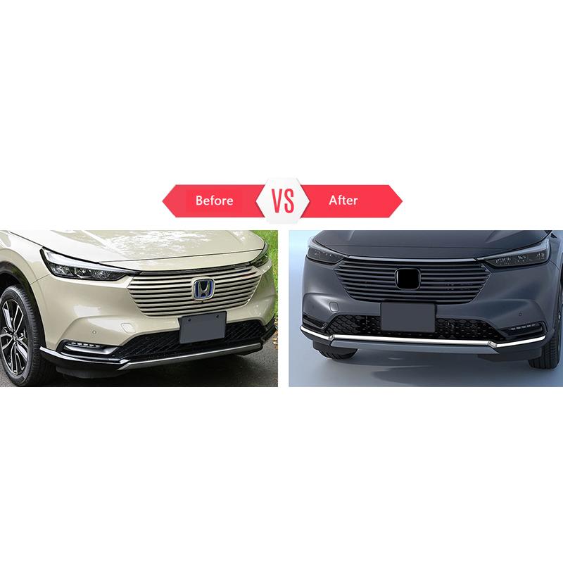 KUTOOK 新型ヴェゼル フロントバンパートリム ヴェゼルe:HEV パーツ