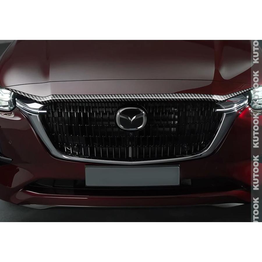 KUTOOK 新型CX-80 ボンネットガーニッシュ KL系 CX80 PHEV XD パーツ